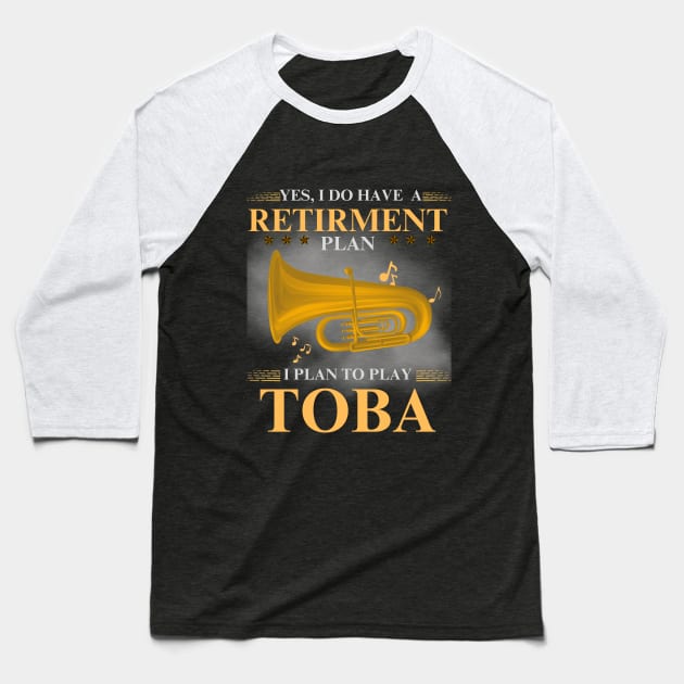 Tuba Baseball T-Shirt by DuViC